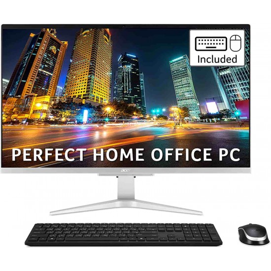 Acer Aspire C27-1655 All-in-One PC - (Intel Core i7-1165G7, 8GB, 512GB SSD, 27 inch Full HD Display, Wireless Keyboard and Mouse, Windows 11, Silver) Acer Aspire C27-1655 All-in-One PC - (Intel Core i7-1165G7, 8GB, 512GB SSD, 27 inch Full HD Display, Wireless Keyboard and Mouse, Windows 11, Silver)