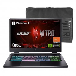 Acer NITRO 17 AN17-41-R7G3 GAMING AMD Ryzen™️ 7 7840HS 1TB SSD 16GB 17.3" (2560x1440) 165Hz WIN11 NVIDIA®️ RTX 4060 8192MB OBSIDIAN BLACK Backlit Keyboard