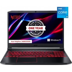 Acer Nitro 5 Gaming NB 11th Gen Intel Core i5 - 11400H Hexa Core UPTO 4.50GHz - 8GB DDR4 RAM - 512GB SSD - 4GB NVIDIA ®GeForce ®RTX 3050 Graphics - 15.6"FHD IPS 144Hz Display - Win 11 Home-WiFi-6 - Black