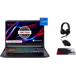 Acer Nitro 5 AN515 Gaming NB-11th Gen Intel Core i7 - 11800H Octa Core UPTO 4.60GHz - 24GB DDR4 RAM - 1TB SSD - 8GB Nvidia RTX 3070 Graphics - 15.6" FHD -Win 10 Home-WiFi-6-Black