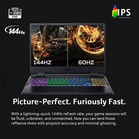 Acer Nitro 5 AN517-55 Gaming Laptop, Intel Core i5-12500H, 17.3" FHD IPS 144Hz Display, NVIDIA GeForce RTX 3050 GPU, 8GB DDR4 RAM, 512GB SSD, RGB Backlit Keyboard, Windows 11 Home, TWE Mouse Pad Acer Nitro 5 AN517-55 Gaming Laptop, Intel Core i5-12500H, 17.3" FHD IPS 144Hz Display, NVIDIA GeForce RTX 3050 GPU, 8GB DDR4 RAM, 512GB SSD, RGB Backlit Keyboard, Windows 11 Home, TWE Mouse Pad