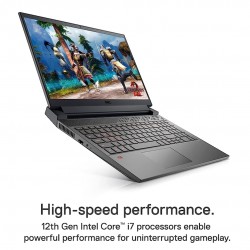 Dell G15 5520 15.6 Inch Gaming Laptop – 1080p FHD 120Hz Display, Core i7-12700H, 16GB DDR5 RAM, 512GB SSD, NVIDIA RTX 3060 6GB GDDR6, Intel Wi-Fi 6, USB C, with Webcam Windows 11 – Dark Shadow Grey