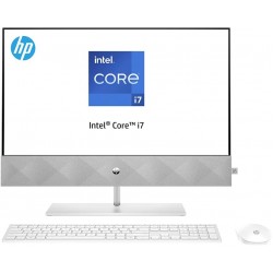 Hp Pavilion 24-K1001Ne All In One Pc, 23.8"Fhd Touch Screen,11Th Gen. Intel® Core™ I7 Processsor, 8Gb Ram, 256Gb Ssd, 4Gb Nvidia® Geforce® Mx350 Graphics, Windows 11, Snowflake White - 3Y0E4Ea