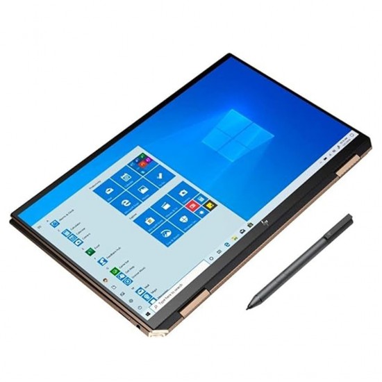 2021 Latest HP Spectre 13 Convertible Laptop 13.3" FHD Touch Display 11th gen Core I7-1165G7 Up to 4.7GHz 16GB 1TB NVMe SSD Fingerprint Backlit Eng Keyboard WIN10 Black & Gold With Calculator
