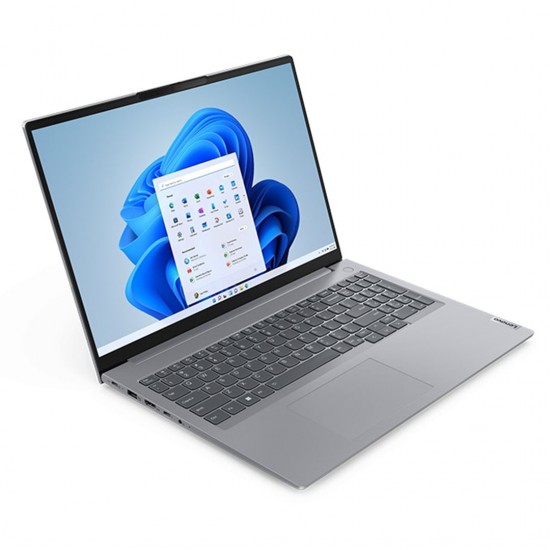 Lenovo ThinkBook 16 G6 IRL Business (2023) Laptop – 13th Gen / Intel Core i7-13700H / 16inch WUXGA / 512GB SSD / 16GB RAM / Shared Intel Iris Xe Graphics / Windows 11 Pro / Englsih & Arabic Keyboard / Arctic Grey / Middle East Version – 21KH000YAX