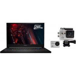 2022 Latest MSI GS66 Stealth Gaming Laptop 15.6” FHD 240Hz Core i7-10750H 64GB 2TB SSD NVIDIA GeForce RTX 2070 Max-Q 8GB Graphics Eng Per Key RGB Key WIN10 Black With Free Pro HT Action Camera