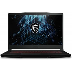 MSI GF63 Thin Gaming Laptop (11UC-241UK), Intel i5-11400H, 15.6" Full HD 144Hz Panel, Nvidia GeForce RTX3050, 8GB, 512GB PCIe SSD, Free upgrade for Windows 11 - Black, (9S7-16R612-241)